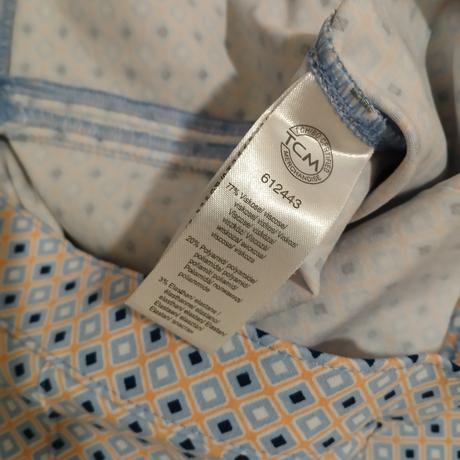 Bledomodro-marhuľkové obtiahnuté nohavice/jeggins, tchibo,46