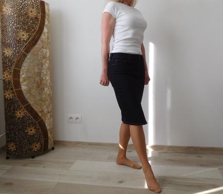 Riflová suknička 40v,, f&f,40