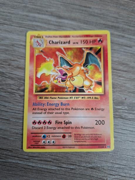 Pokemon karta charizard 6 11/108 2016, 