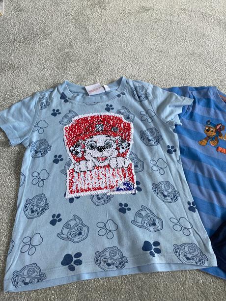 Detské trička paw- patrol krátky rukáv, 110