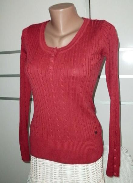 Pleteninový pulóver v zaujímavej farbe - veľ. xs/s, xs