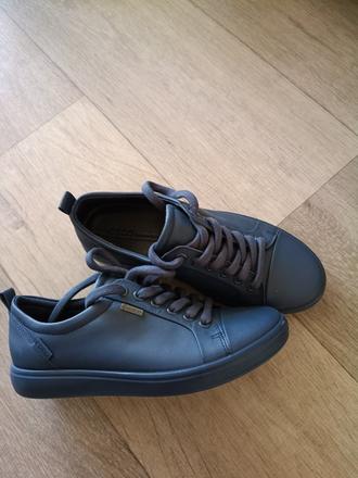 Celokožené topánky ecco gore tex, ecco,36