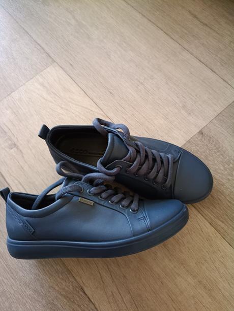 Celokožené topánky ecco gore tex, ecco,36