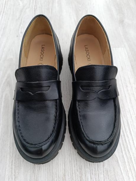 Kožené mokasiny, lasocki,37