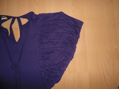 Fialove dlhsie tricko, s