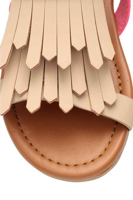 Pink sandálky, h&m,35