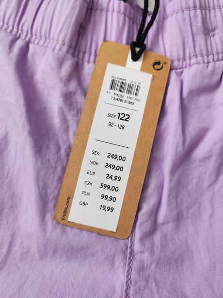 Nohavice lindex 122, lindex,122