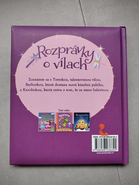 2 knihy rozprávky o vílach a princeznách, 