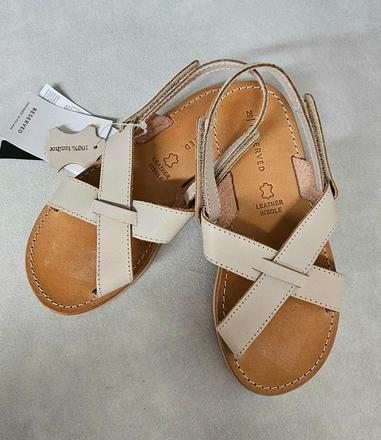 Béžové kožené sandále, reserved,29