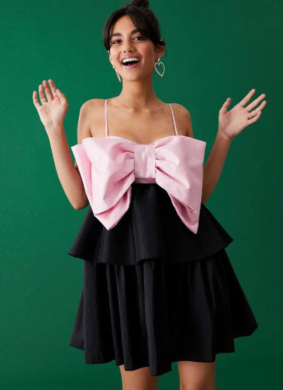 Nádherné šaty s mašľou značky new look, pc 47 eur, new look,s