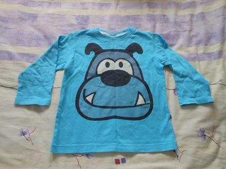 Tyrkysové buldočkové tričko next 92, next,92