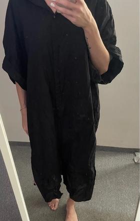 Čierna oversized košeľová tunikašaty gina trico, xxl