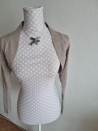 Trblietavé bledohnedé bolerko fracomina s, fracomina,s