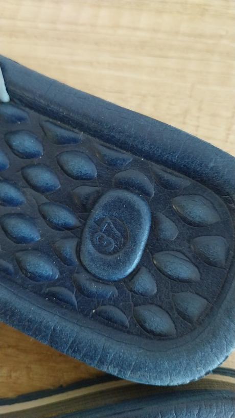 Modré letné šlapky 35/36, 36