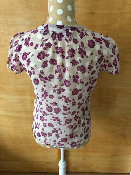 Zara hodvábno-bavlnená kvetová blúzka, zara,xs