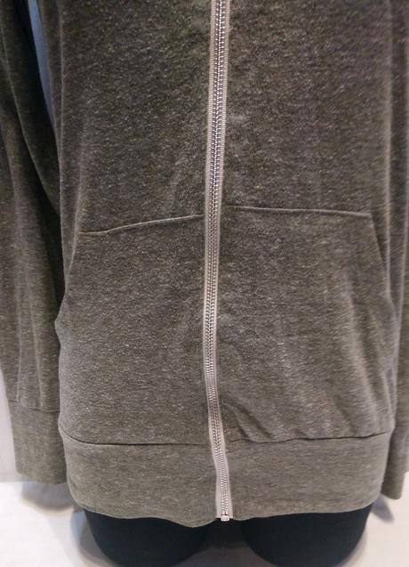 Dámska tenká sivá mikina s kapucňou, s