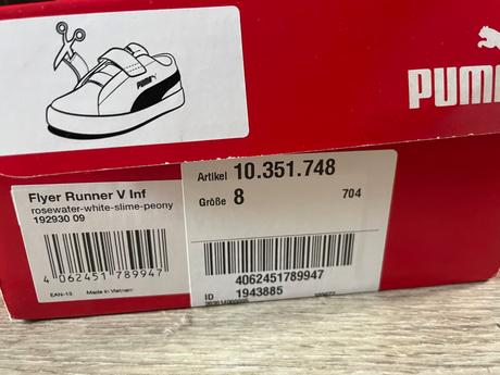 Puma tenisky flyer runner 25 16,5cm suchý zips, puma,25