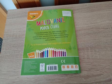 Maľovanie podľa čísel -dinosaury, 