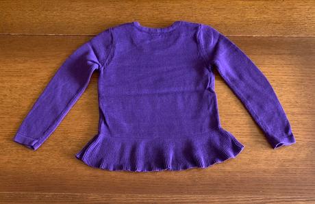 Rozkošný pulóvrik gap s volánom a bodkami, gap,98