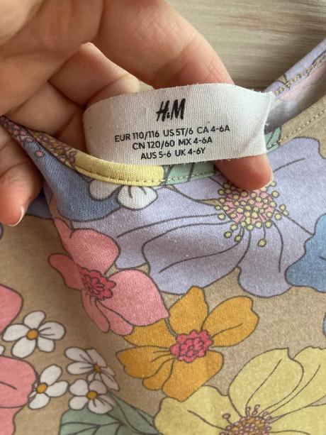 Kvietkovana tunika, h&m,110