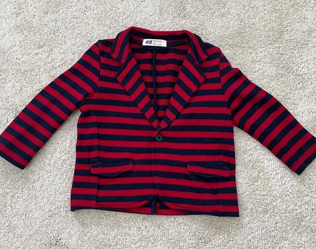Pruhované sako, h&m,92