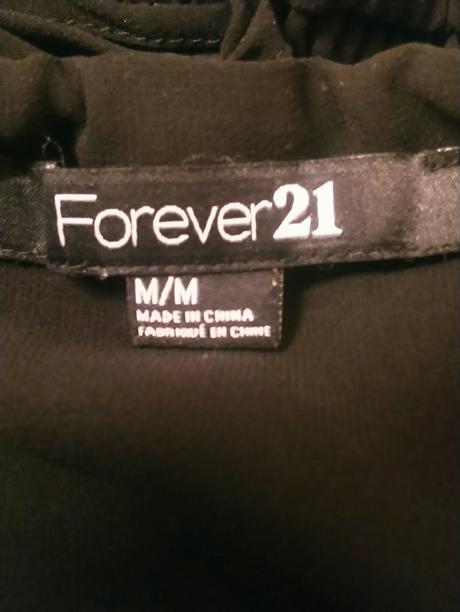 Dámsky čierny top na ramienka, forever21, m, m