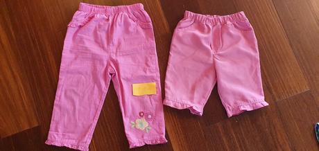 2 ks letné nohavice, 12-18 mes., 86