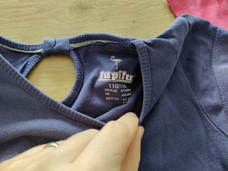 2x tričko plameniaci, lupilu,116