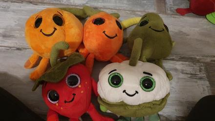 Plyšové hračky ovocie,