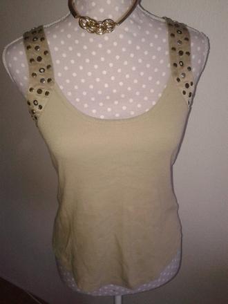 Krémové tielko karen millen veľ. 38, 38