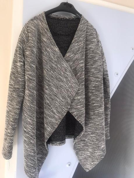 Melírovaný  buklé svetrík, xl