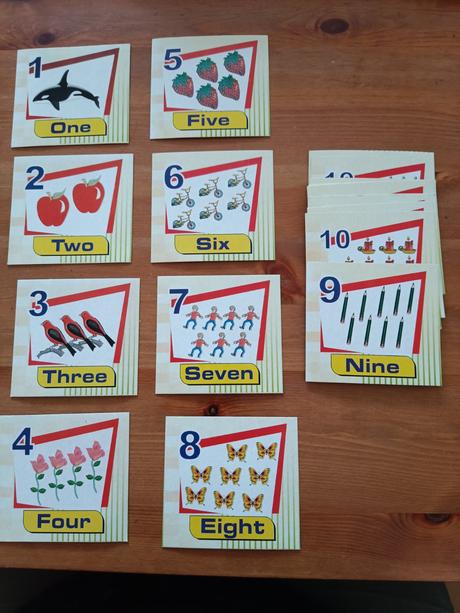 Číselné kartičky 1-20, 