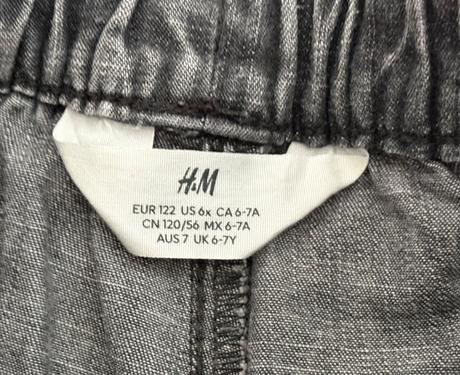 H&m cargo šortky veľ. 122/128, h&m,122