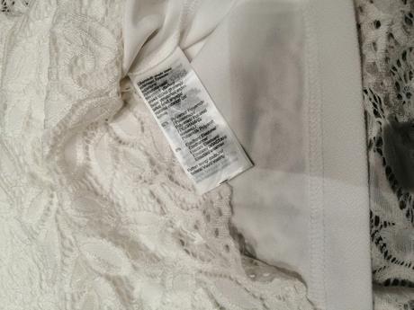 Biele čipkové šaty pružné bodyflirt,v36-38, 36