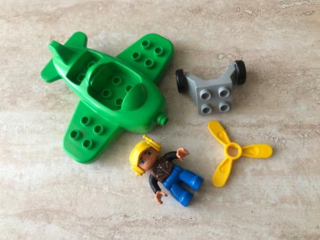 Lego duplo lietadlo a pilot, top stav, 