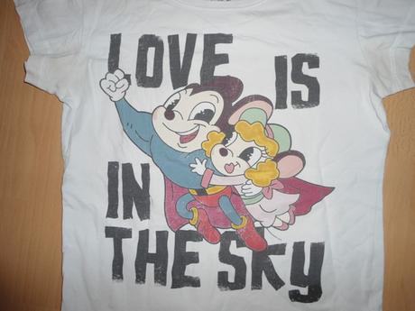 Biele tricko mighty mouse, s