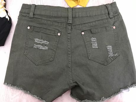 Vojenske kaki sortky, s