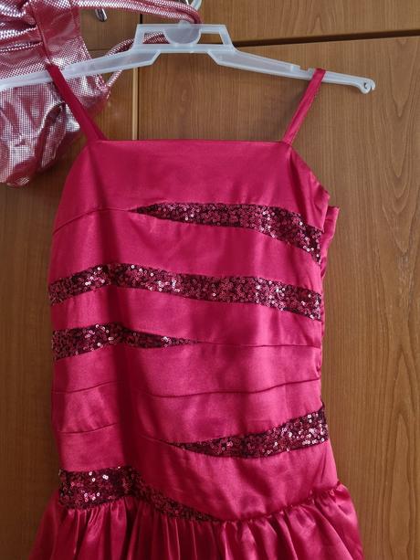 Dievčenské šaty 152 s kabelkou, 152