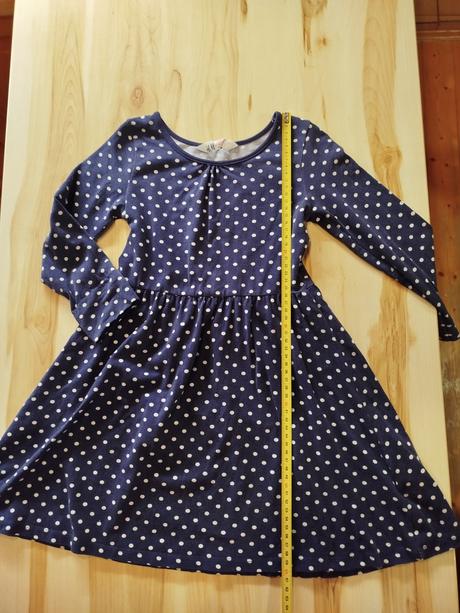 Bodkované šaty, h&m,122