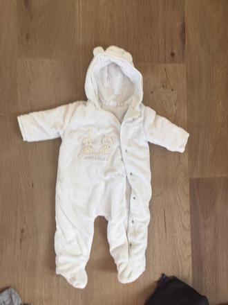 Detský teplý overal, veľ. 6 - 9 mes, f&f,74