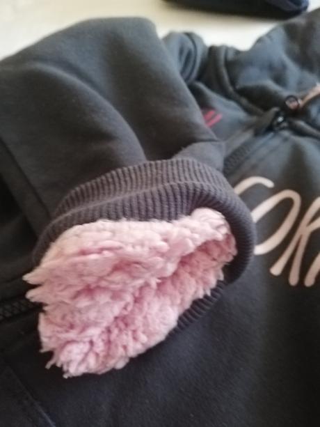 Zateplená mikina z teplákoviny, lupilu,110