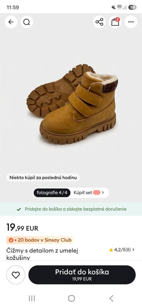 Zimné topánky, sinsay,33