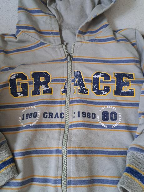 Béžová mikina na zips, grace,116