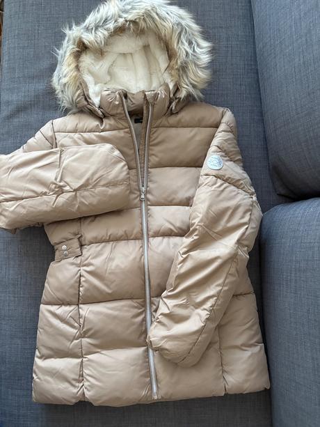 Bledohnedá/ bežova bunda merethe 152/158, name it,152