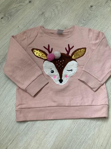 Dievčenská vianočná mikina lindex, lindex,104