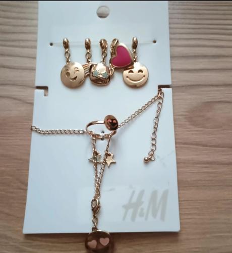 Súprava retiazky prsteň a prívesky hm, 7ks, h&m