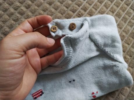 Krásny sivý svetrík veľkosť 74, f&f,74