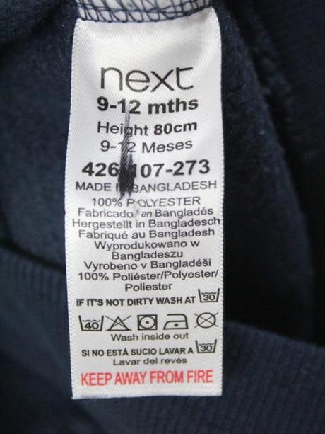 Flísová mikina next veľ. 9-12 mes. a, next,80