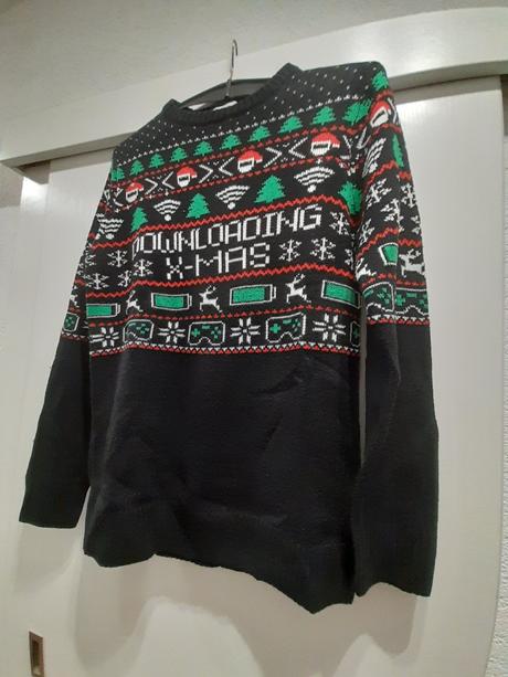 Vianočný pulóver gamer 158/164, h&m,158