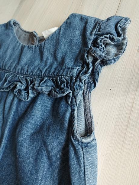 Tenké riflové šaty, h&m,86